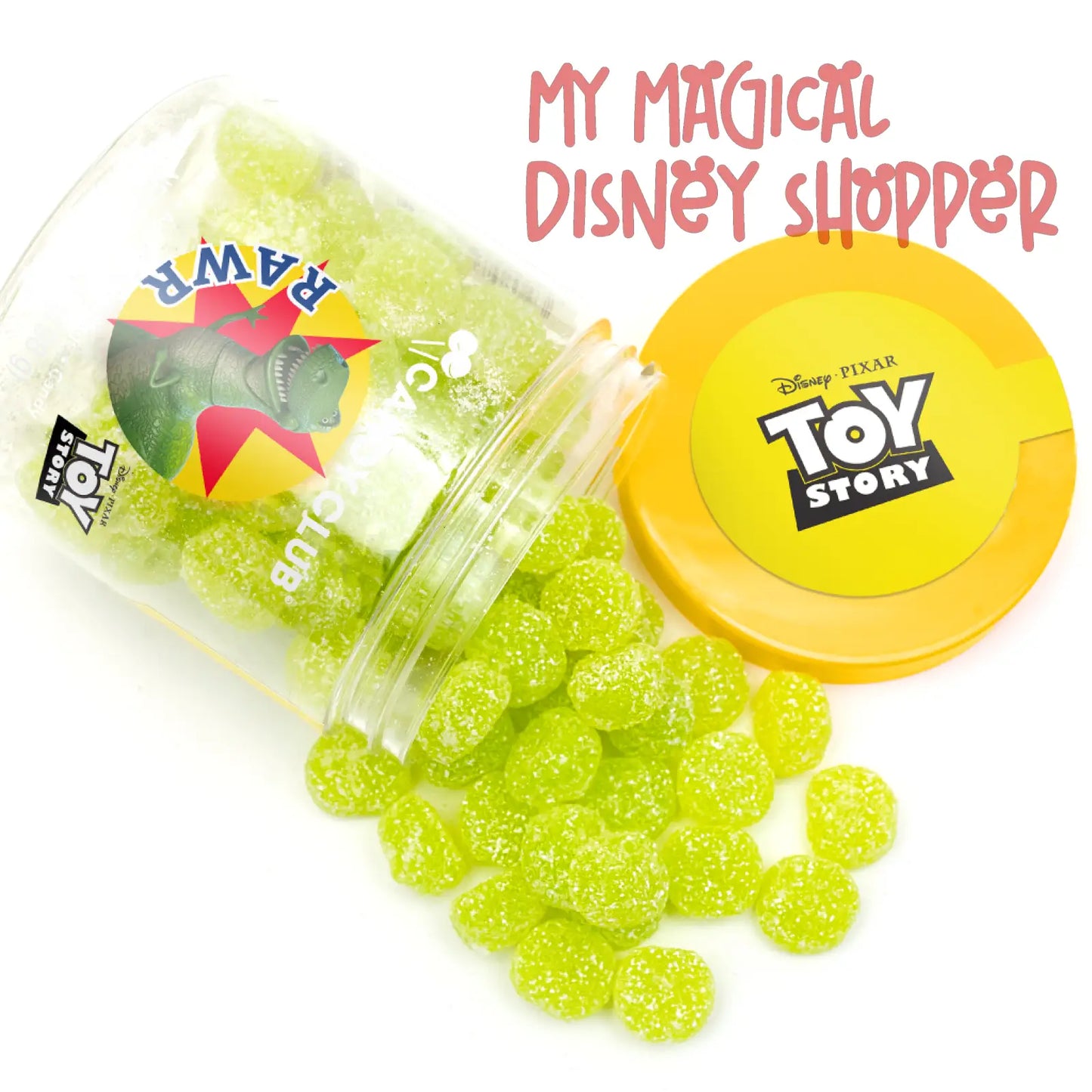 Rex Sour Apple Dino Eggs Candy - Toy Story
