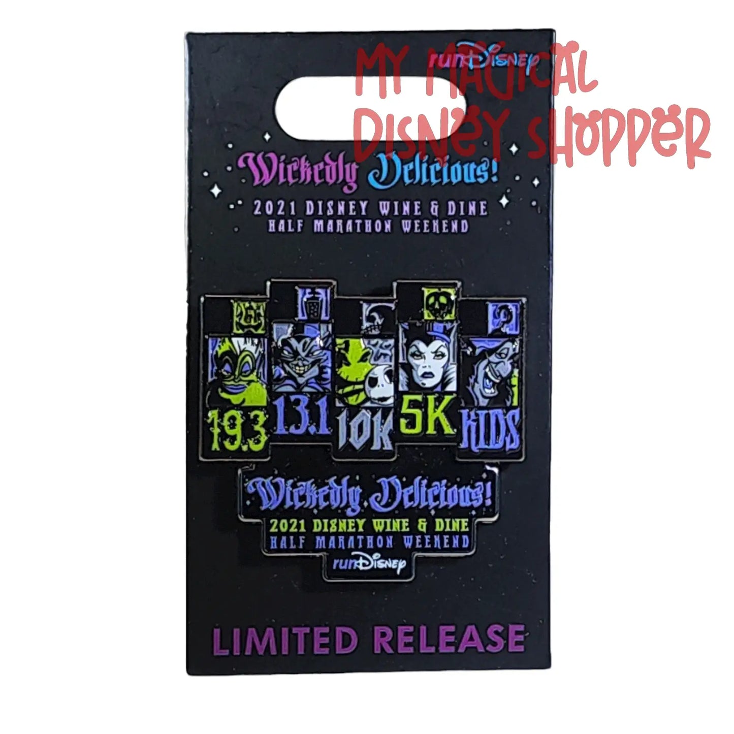 RunDisney Wickedly Delicious! 2021 Disney Wine and Dine Half Marathon Weekend Race Pin