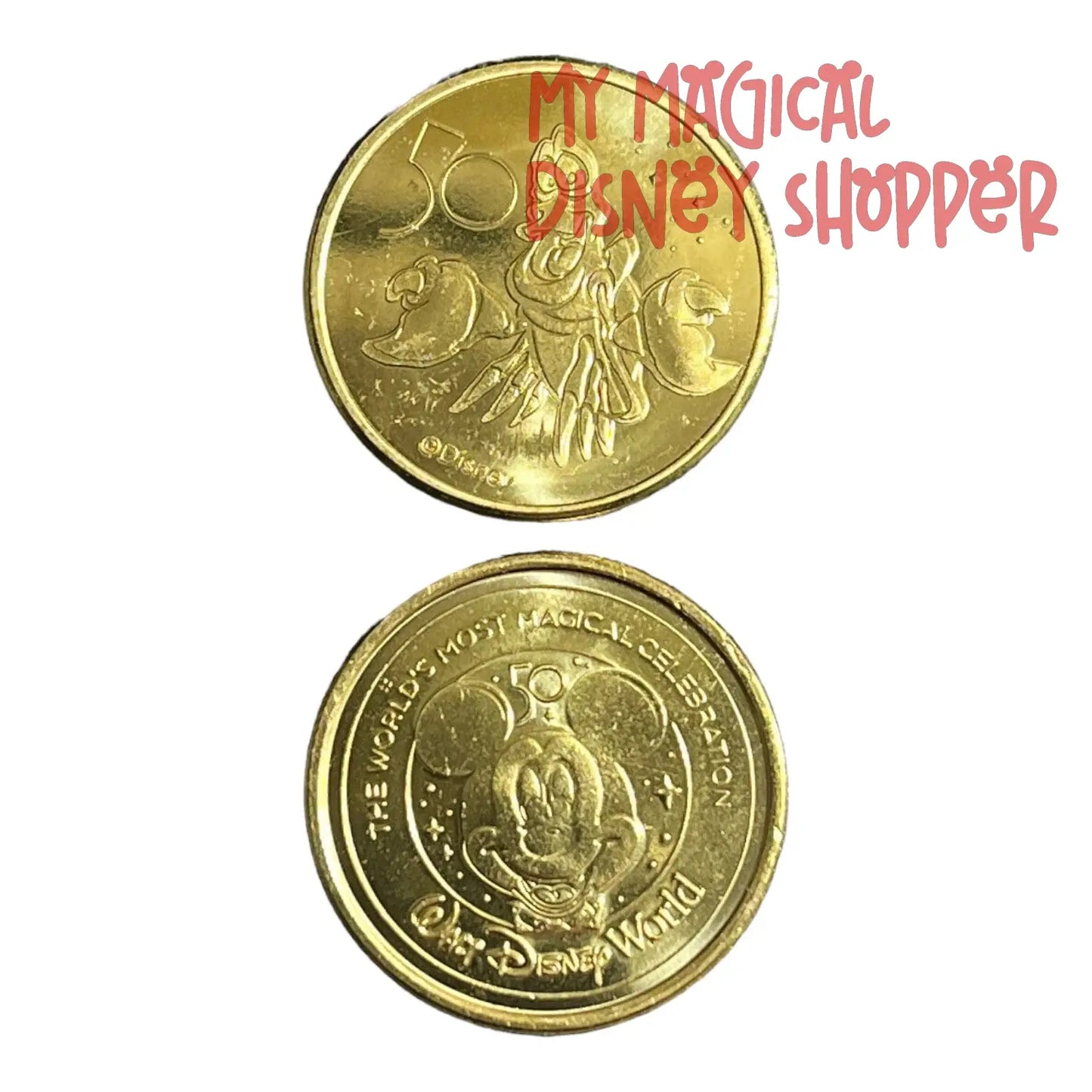 Sebastian Walt Disney World 50th Gold Medallion