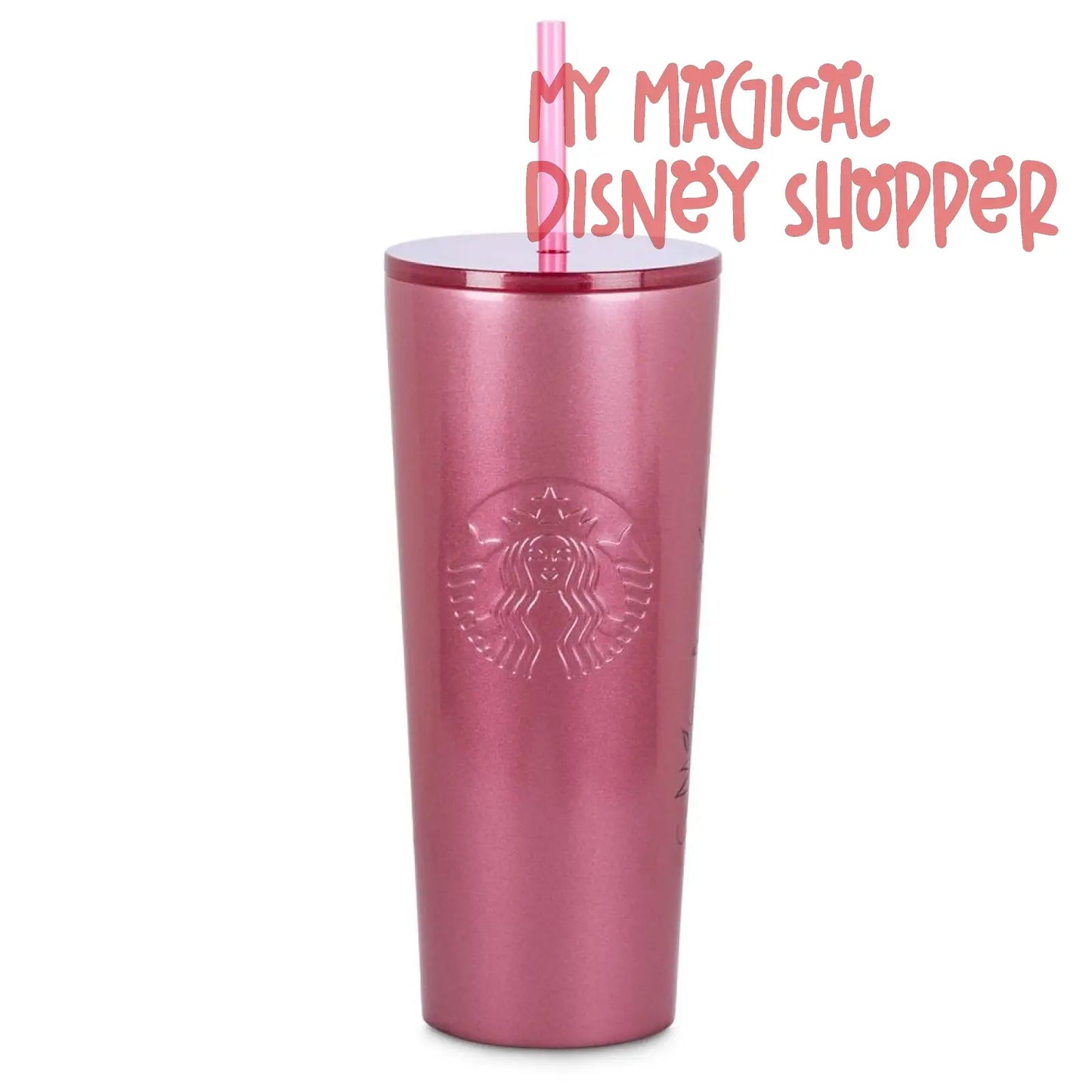 Shimmering Pink Disney’s Hollywood Studios Starbucks Tumbler