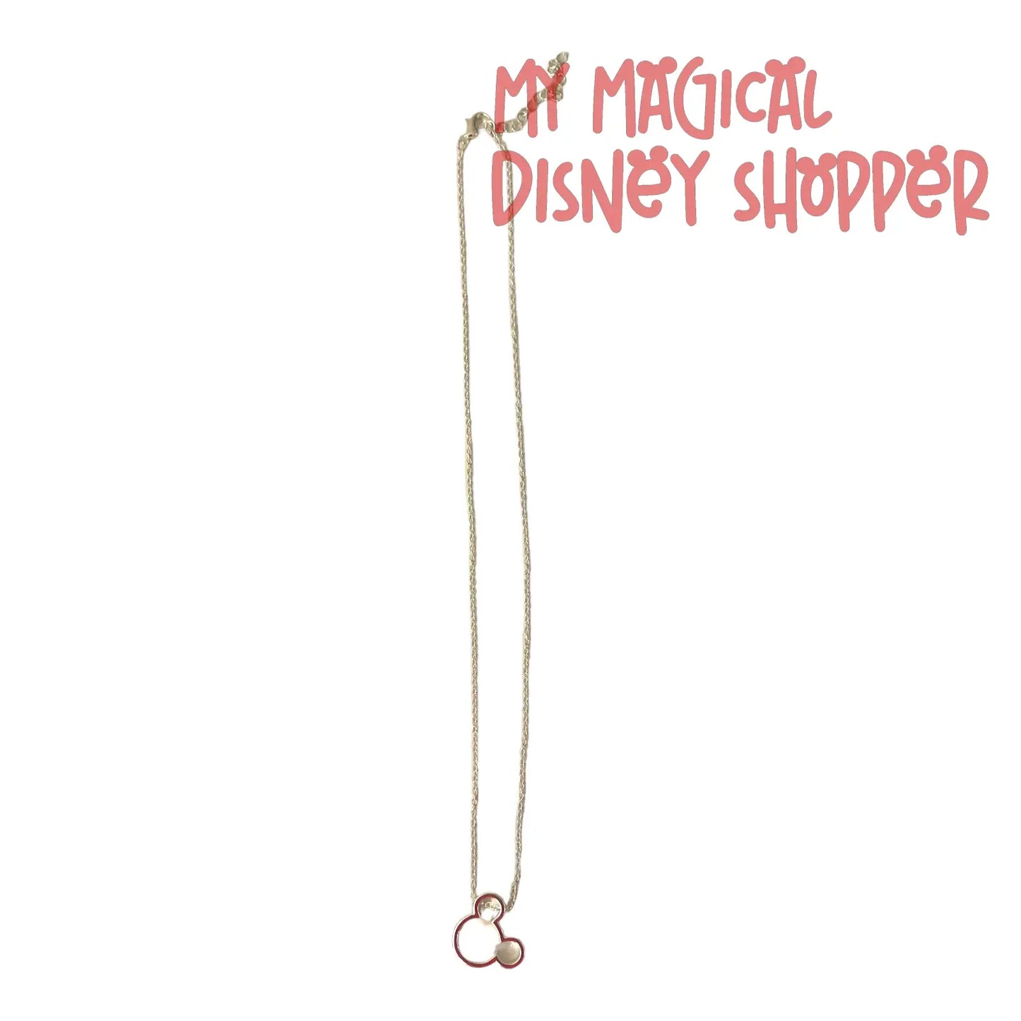 Silver Mickey Head Sterling Silver Necklace
