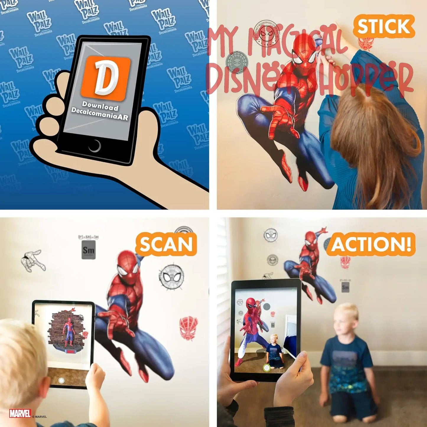 Spider-Man Interactive 30" Wall Decal
