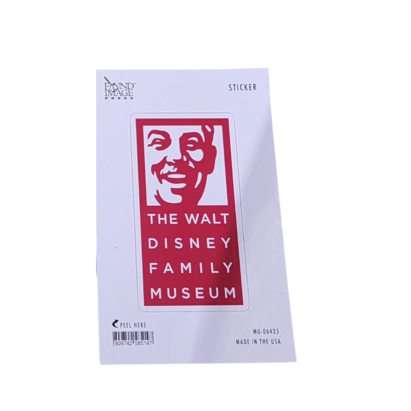 The Walt Disney Family Museum Sticker