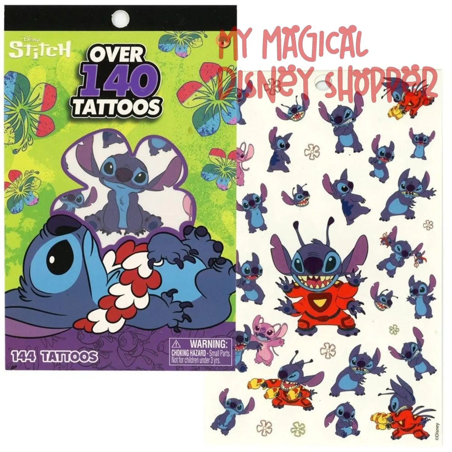 Stitch 4 Sheet Tattoo Book - 140 Tattoos