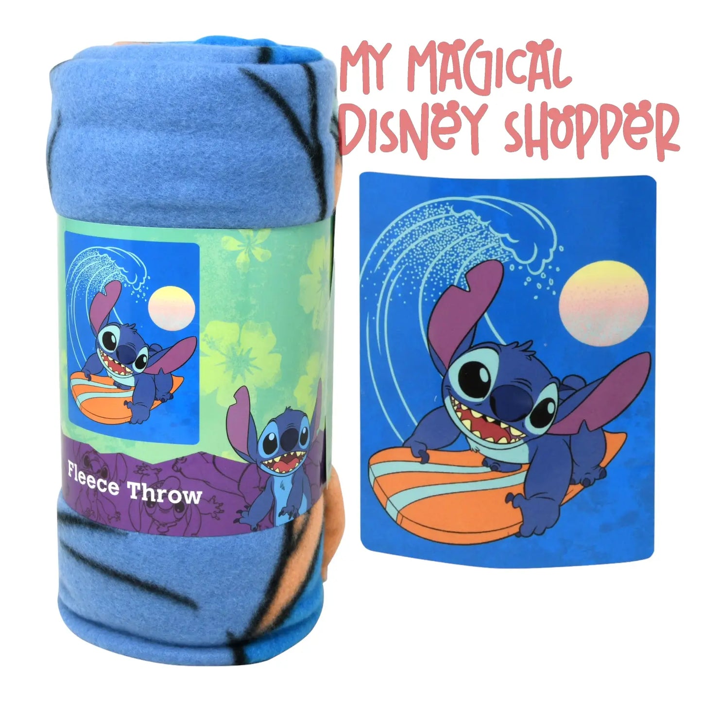 Stitch Surfing Fleece Throw