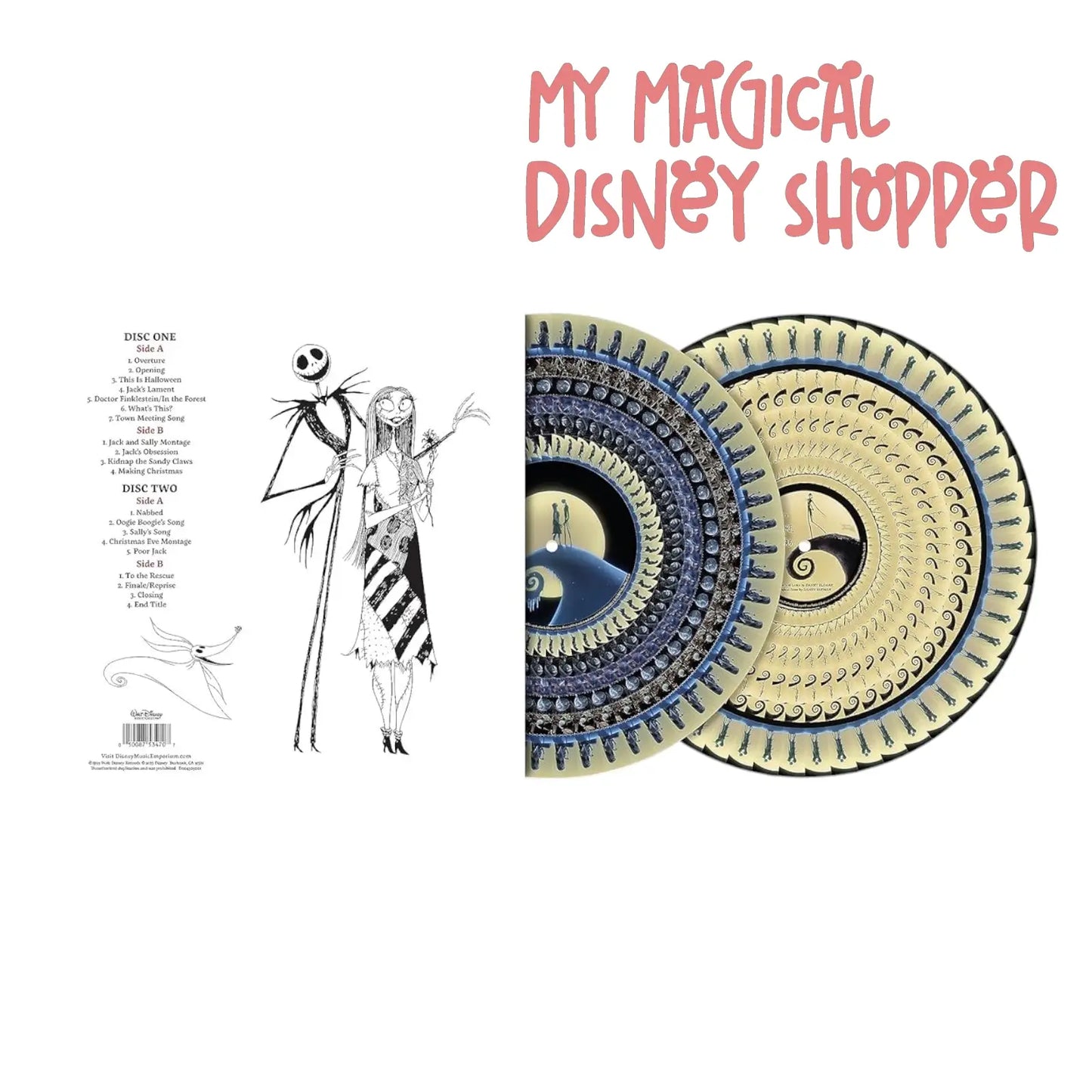 Disney Tim Burton's The Nightmare Before Christmas Zoetrope Picture Disc Vinyl 🎃🎶🖤
