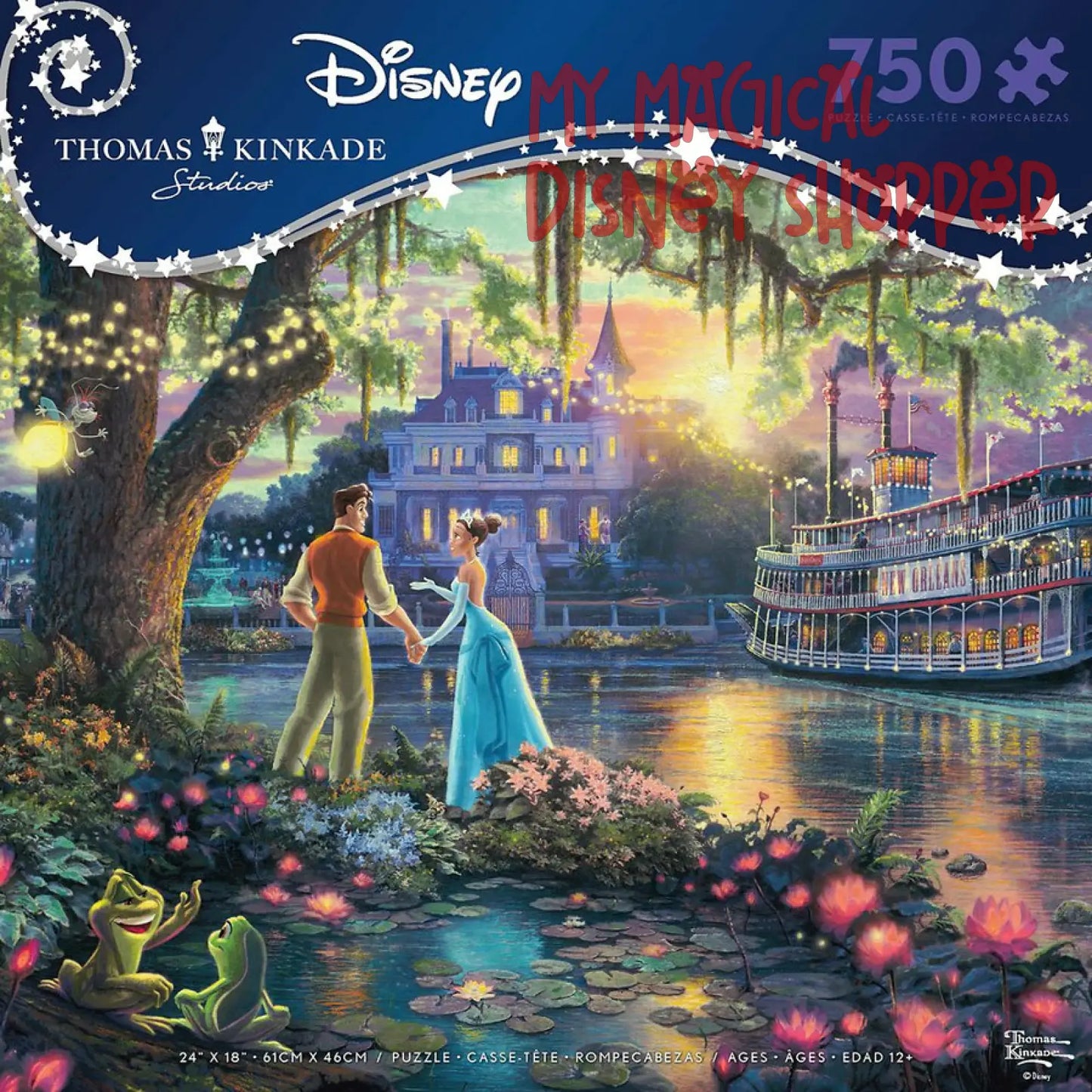 The Princess and the Frog Puzzle by Thomas Kinkade Studios