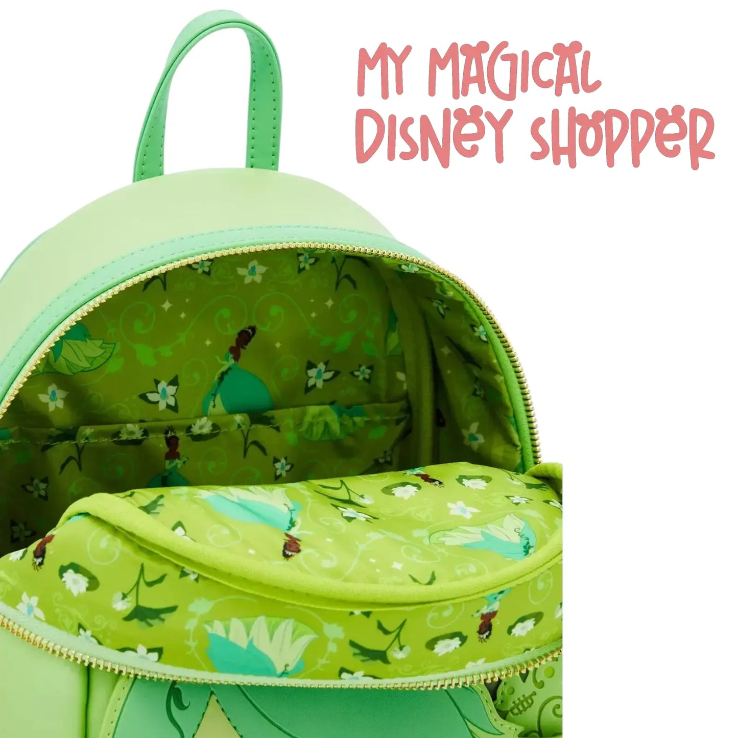 The Princess and the Frog Tiana Lenticular Mini Loungefly Backpack