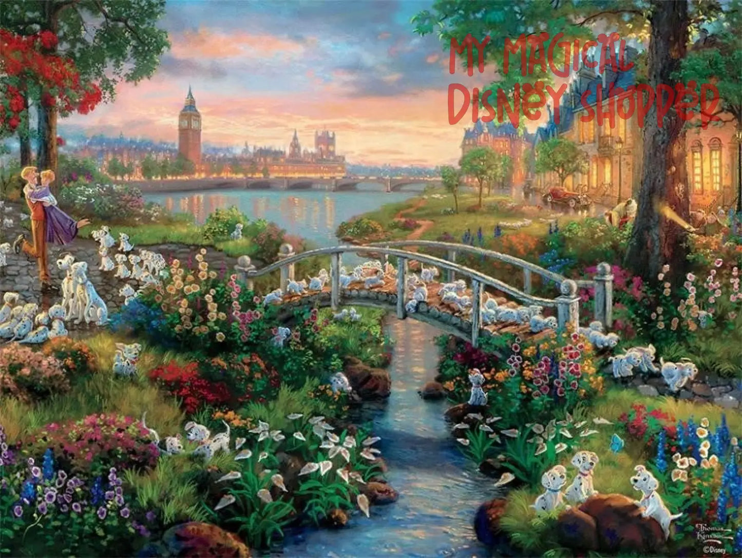 Thomas Kinkade Disney 101 Dalmatians Jigsaw Puzzle