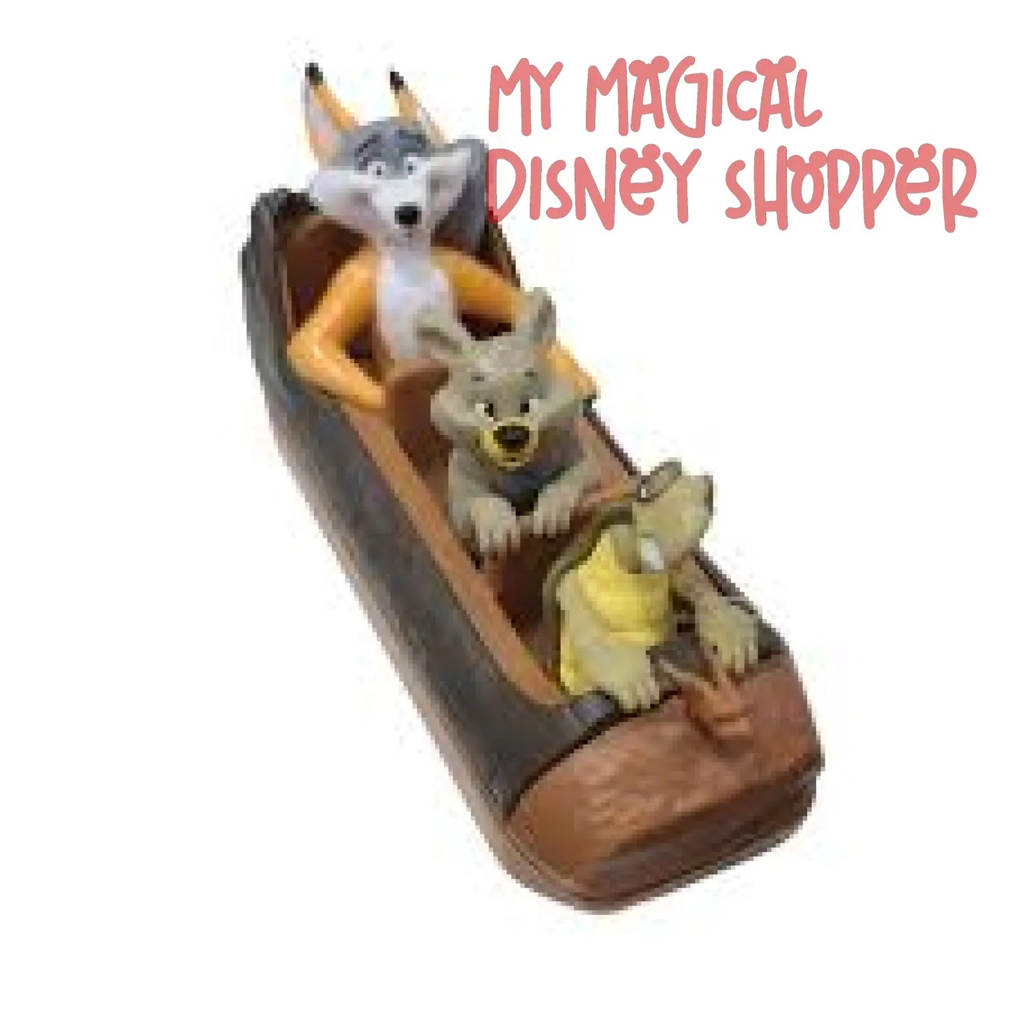 Tiana's Bayou Adventure Pull Back Log Ride Vehicle
