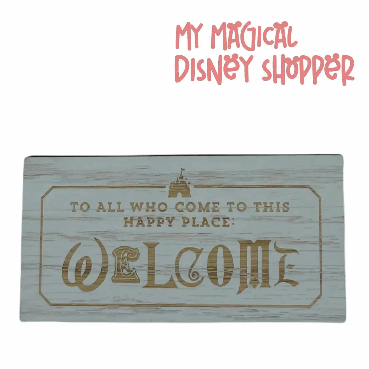 To All Who Come To This Happy Place Welcome Sign Magnet