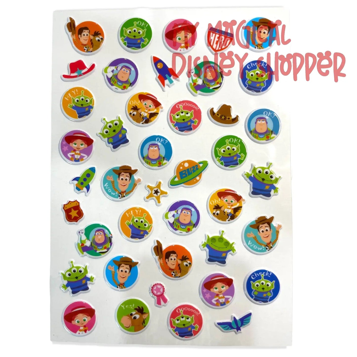 Toy Story Puffy Stickers - 30 Count