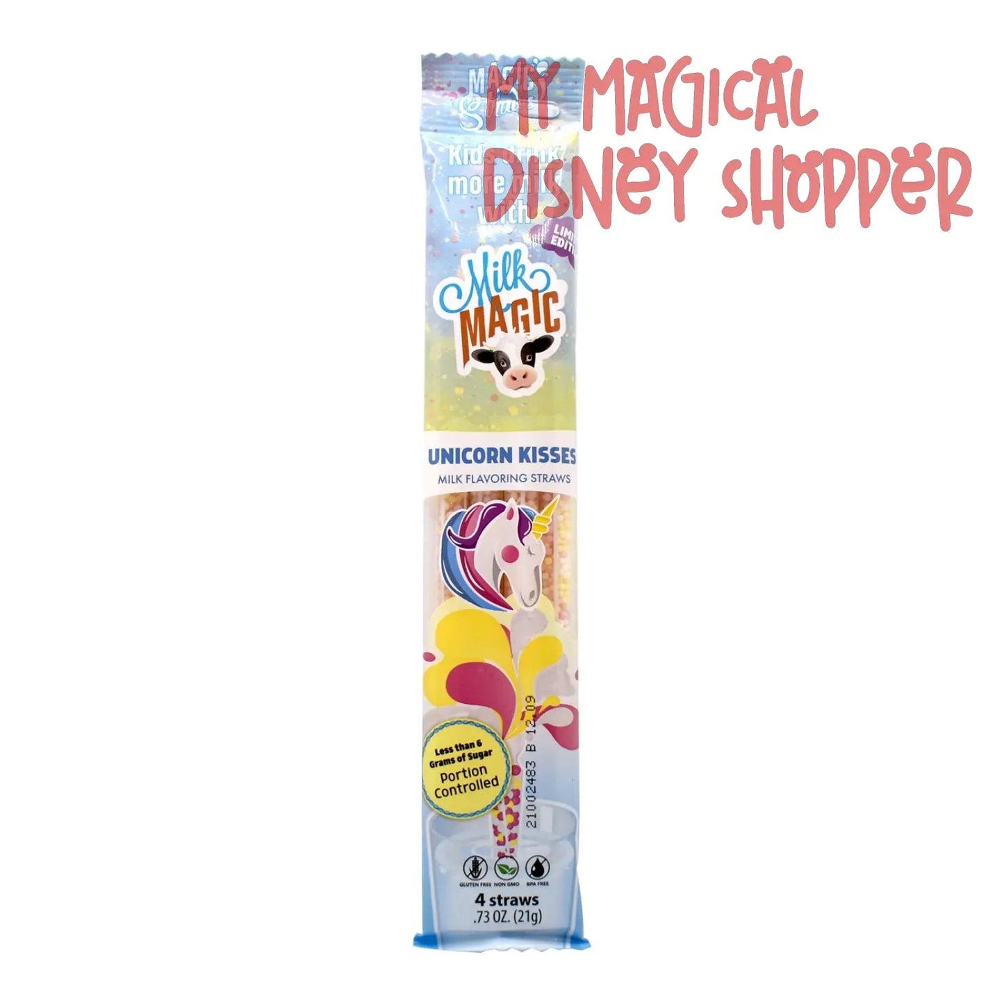Tutti Frutti Unicorn Kisses Milk Magic Straws