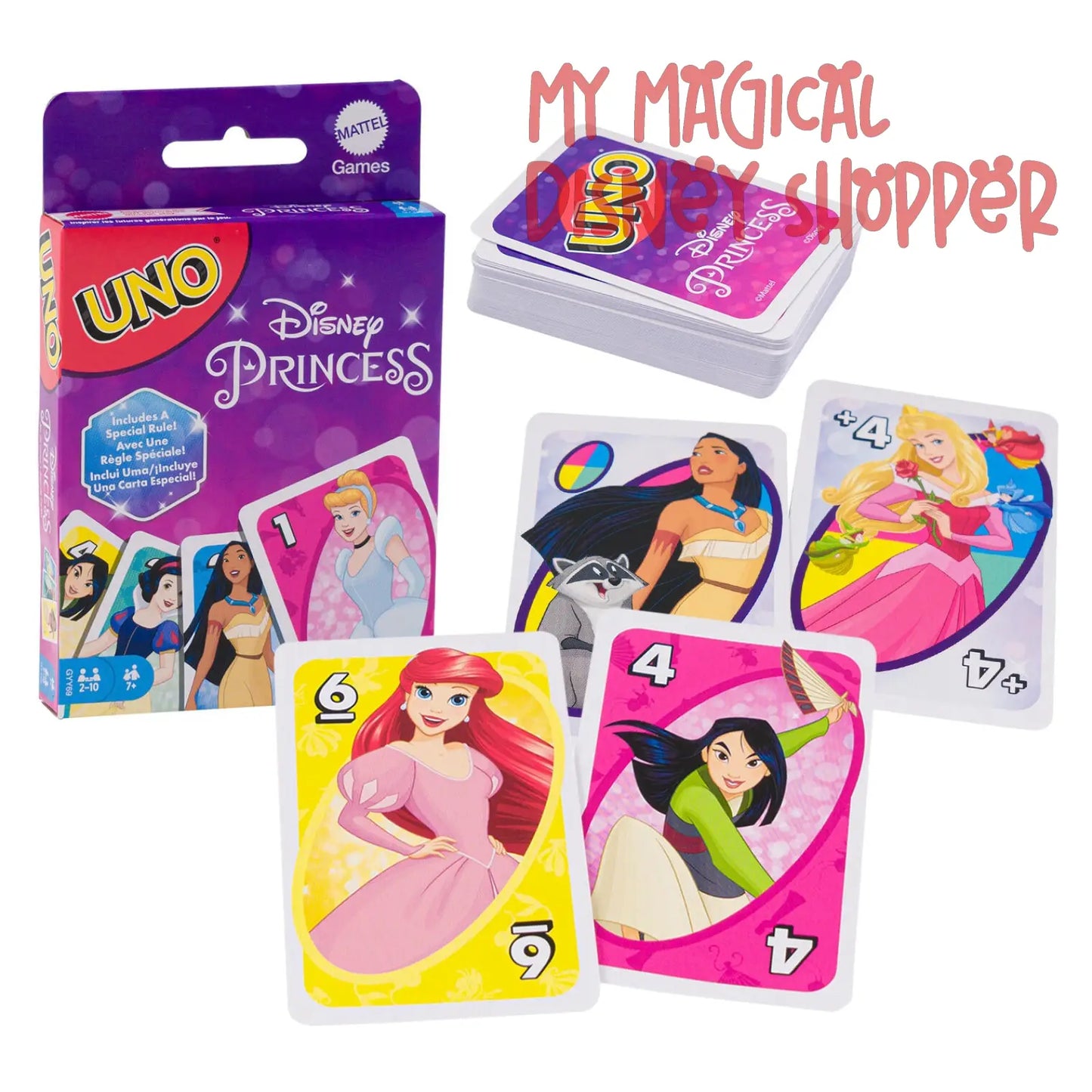 Uno Disney Princess Playing Cards