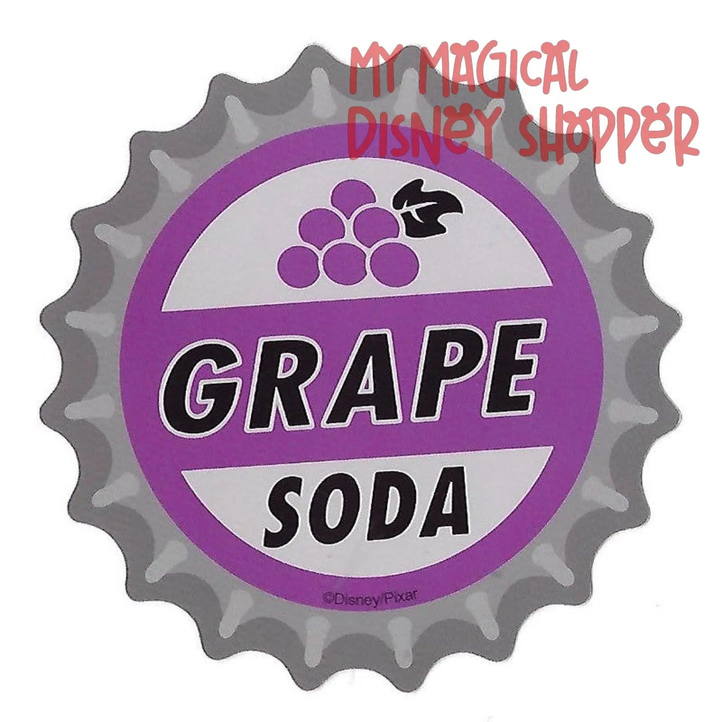 Up Grape Soda Cap Disney Window Sticker