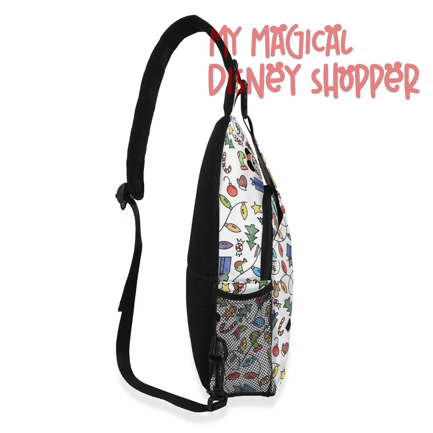 Very Merry Christmas Mouse All-Over Print Sling Bag