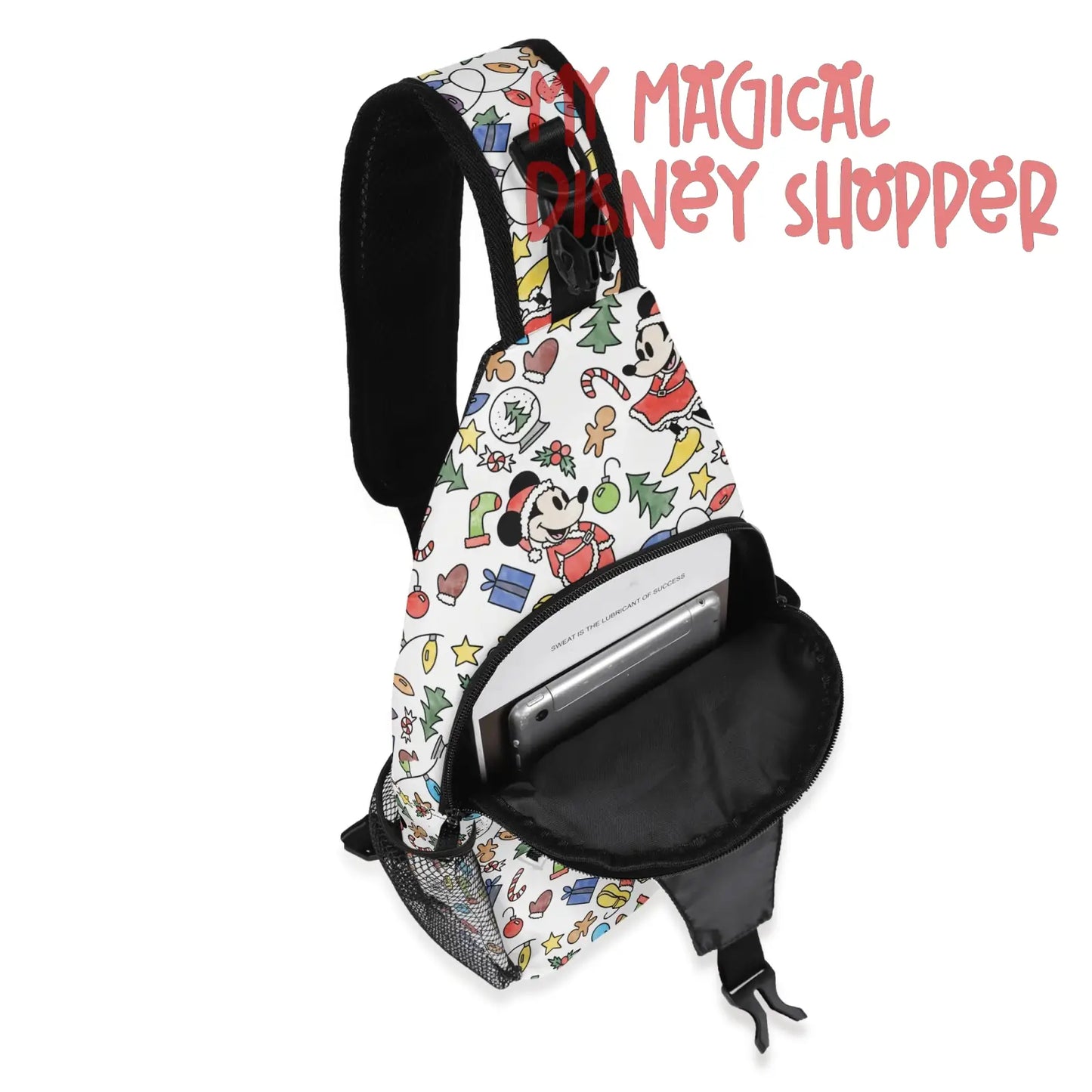 Very Merry Christmas Mouse All-Over Print Sling Bag