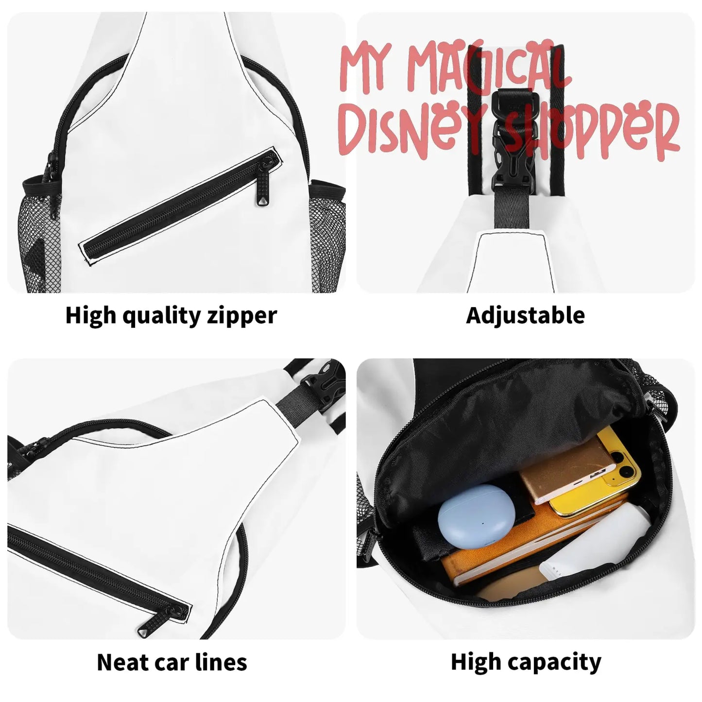 Very Merry Christmas Mouse All-Over Print Sling Bag