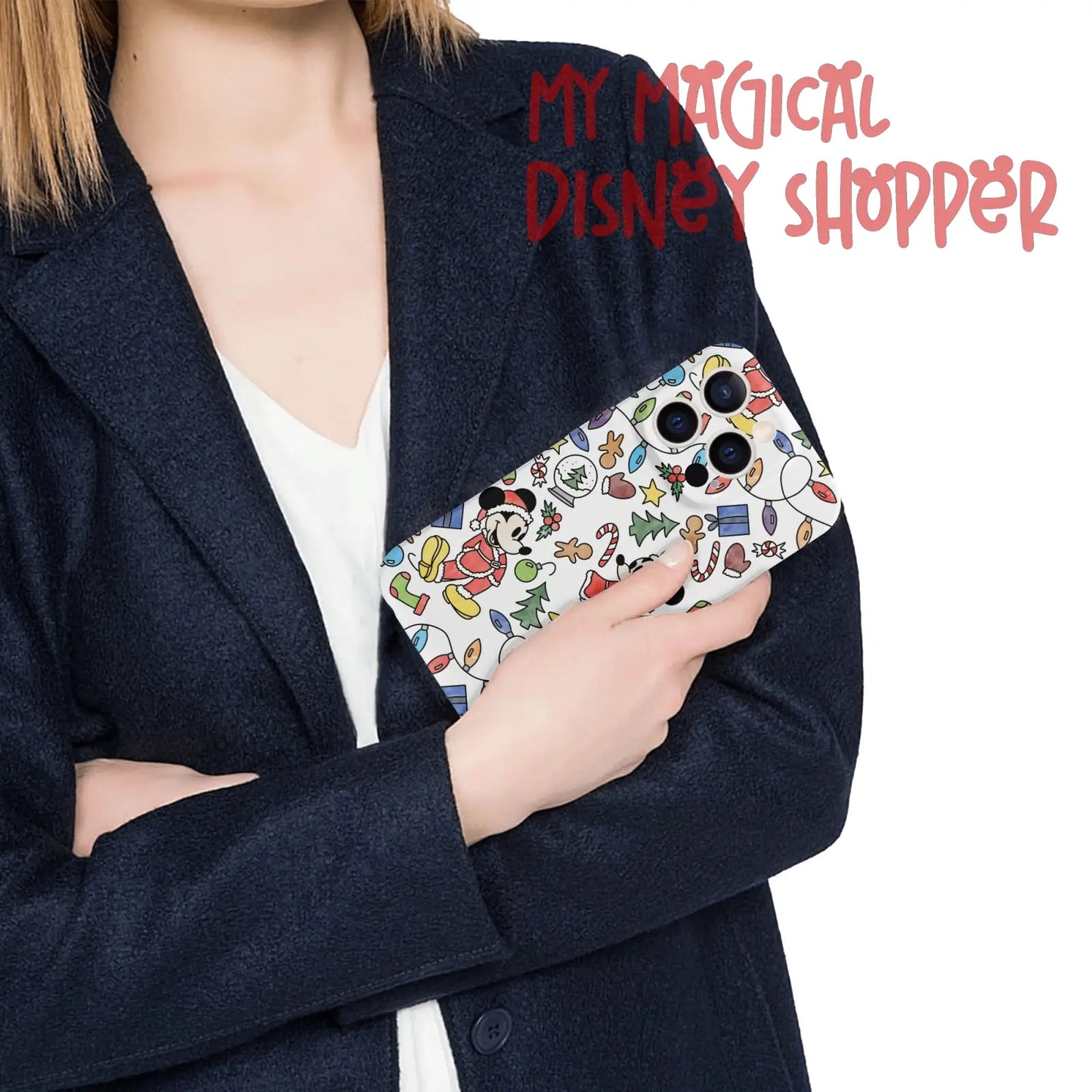 Very Merry Christmas Mouse iPhone 14 Pro Phone Case