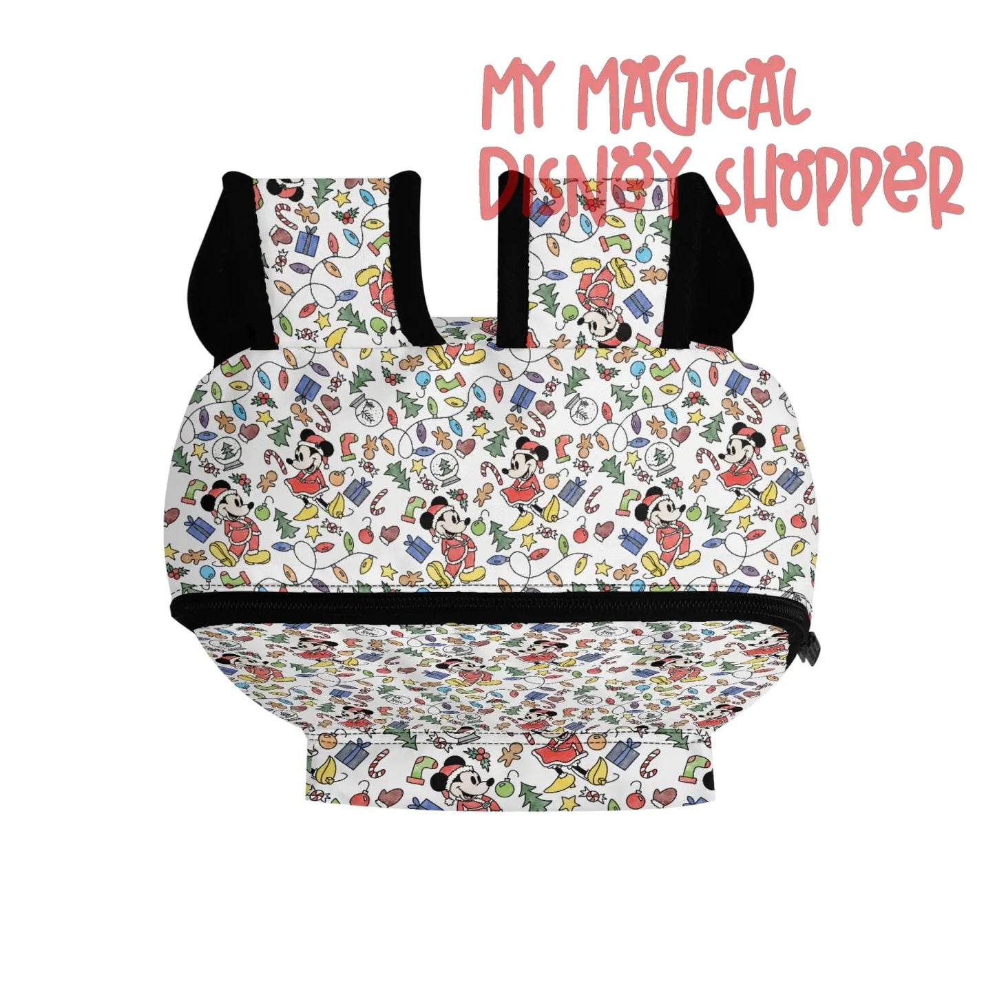 Very Merry Christmas Party Mouse 11 Inch Cute All-Over-Print Mini Backpack