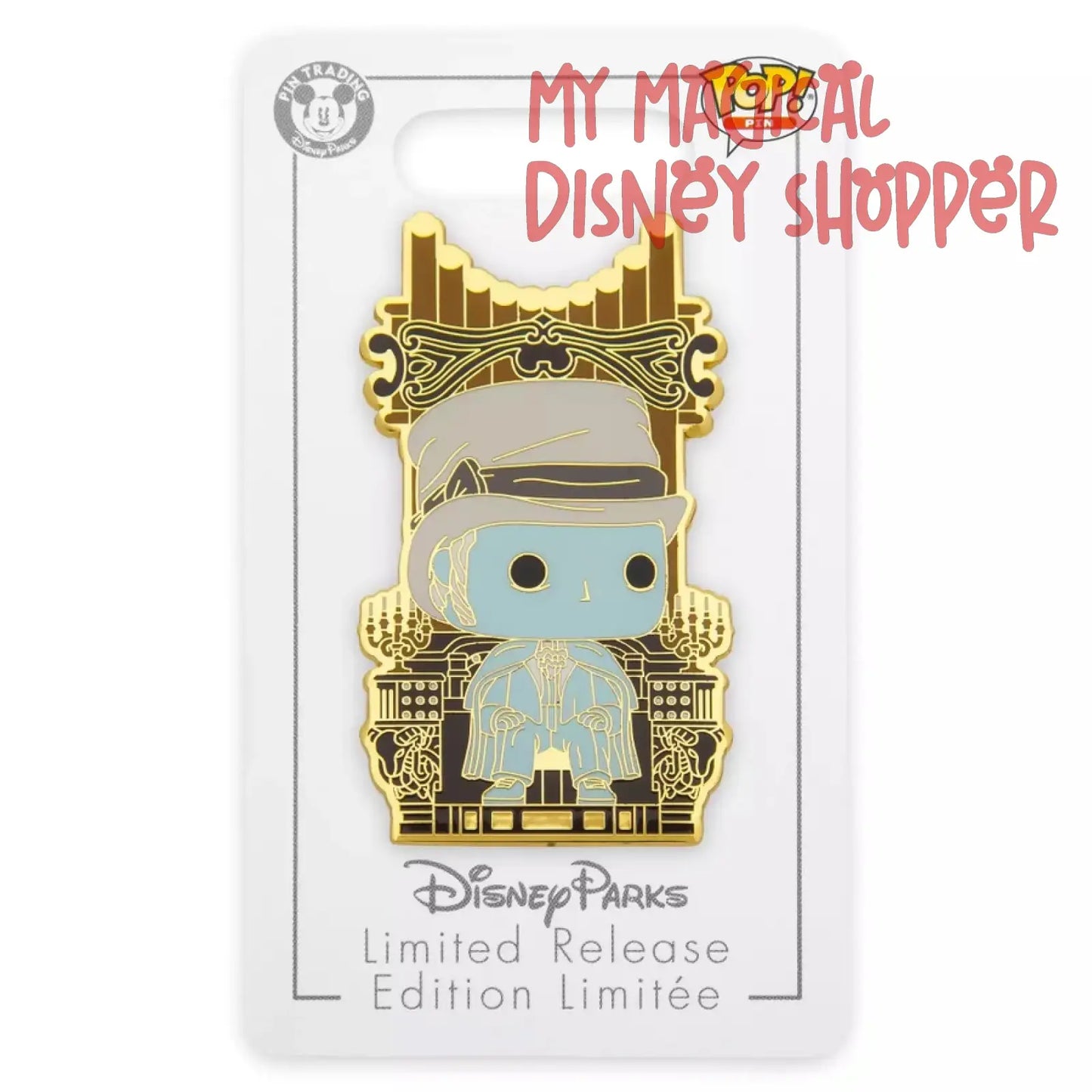 Victor Geist Funko Pop! Pin -The Haunted Mansion - Limited Release