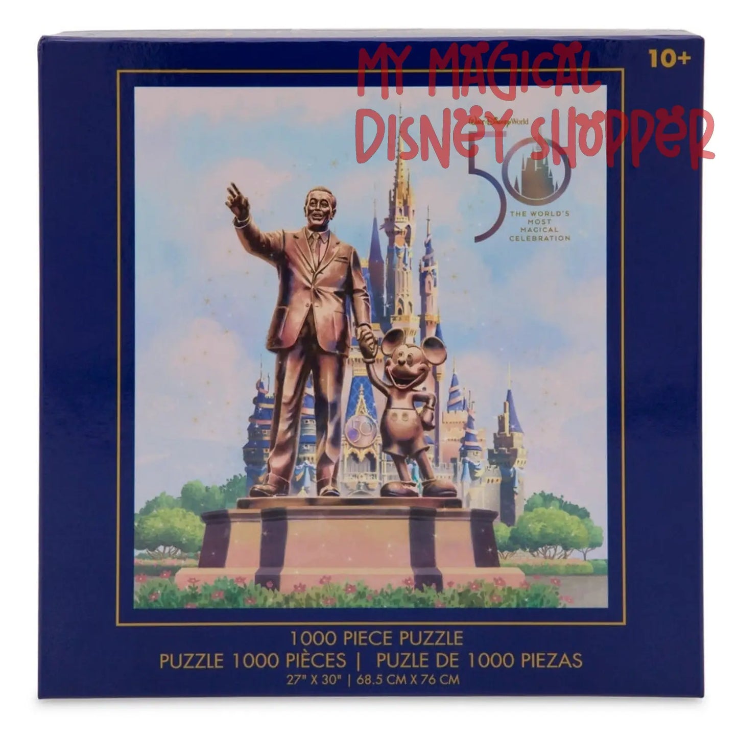 Walt Disney and Mickey Mouse ''Partners'' Puzzle -Walt Disney World 50th Anniversary