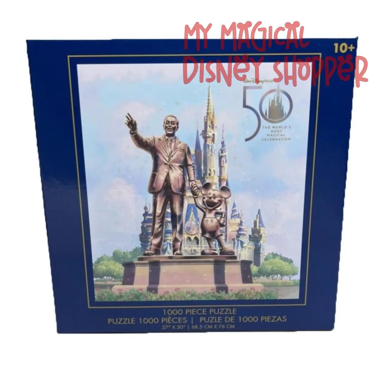 Walt Disney and Mickey Mouse ''Partners'' Puzzle -Walt Disney World 50th Anniversary