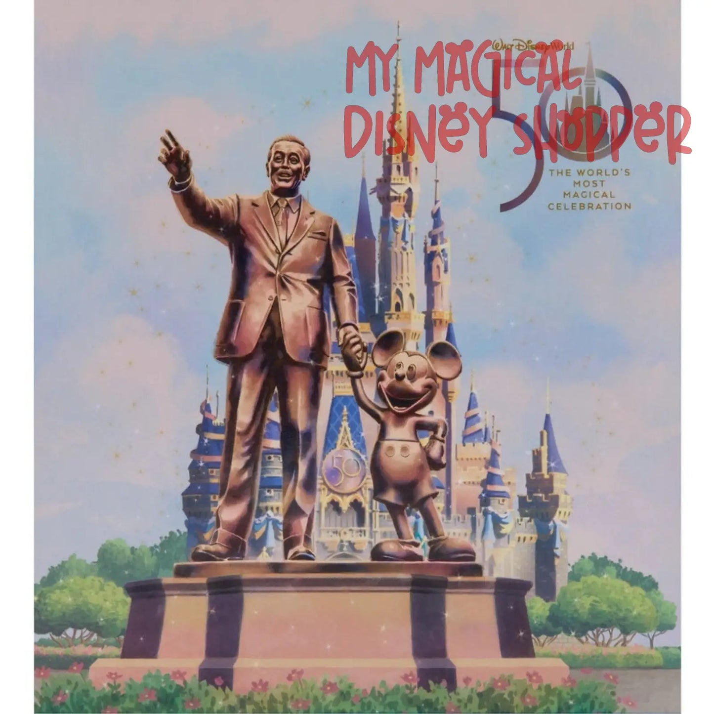 Walt Disney and Mickey Mouse ''Partners'' Puzzle -Walt Disney World 50th Anniversary