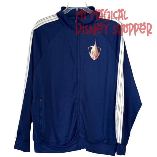 Walt Disney World 50th Anniversary Castle Adult Track Jacket - Mens Medium