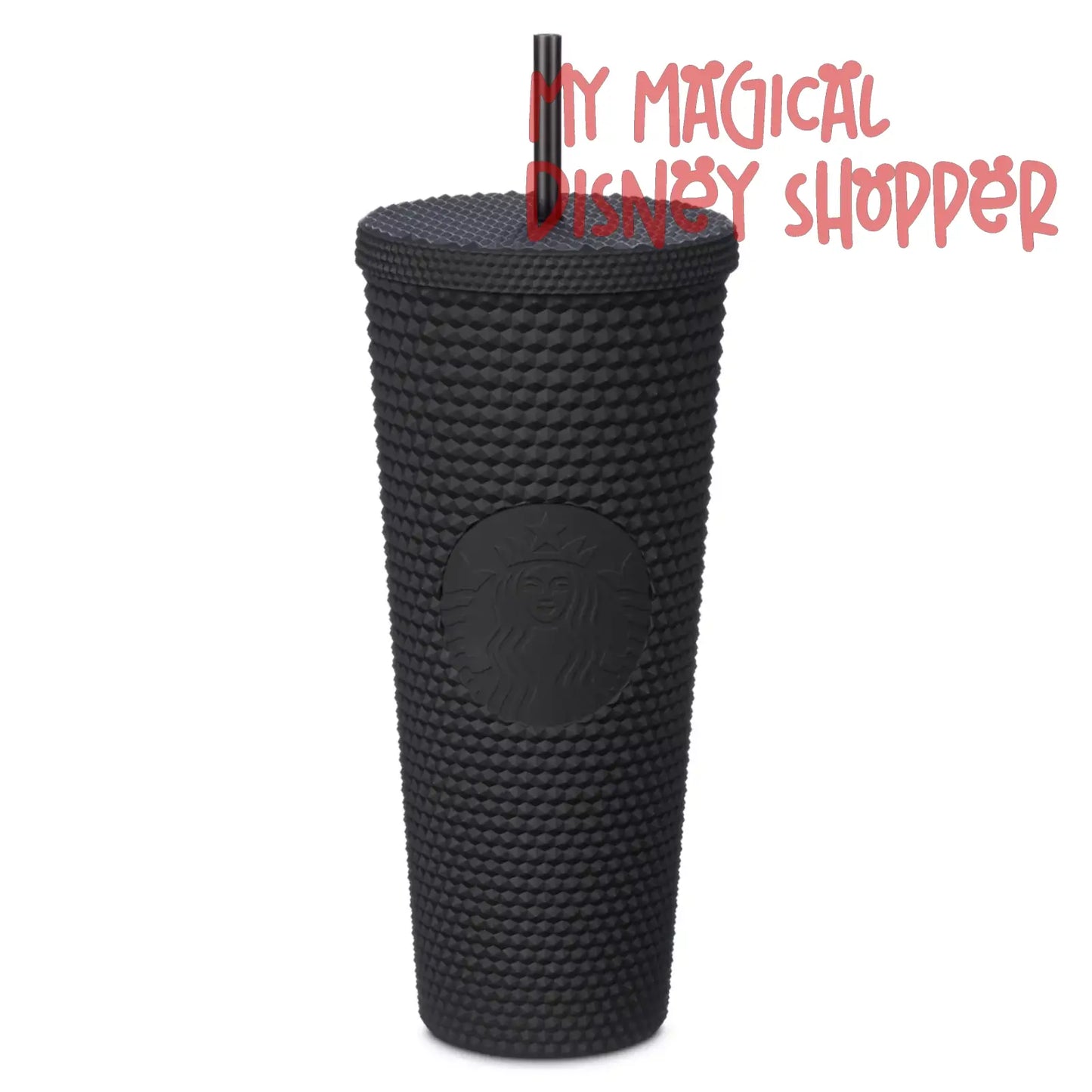 Walt Disney World 50th Anniversary Geometric Starbucks Tumbler with Straw – Black