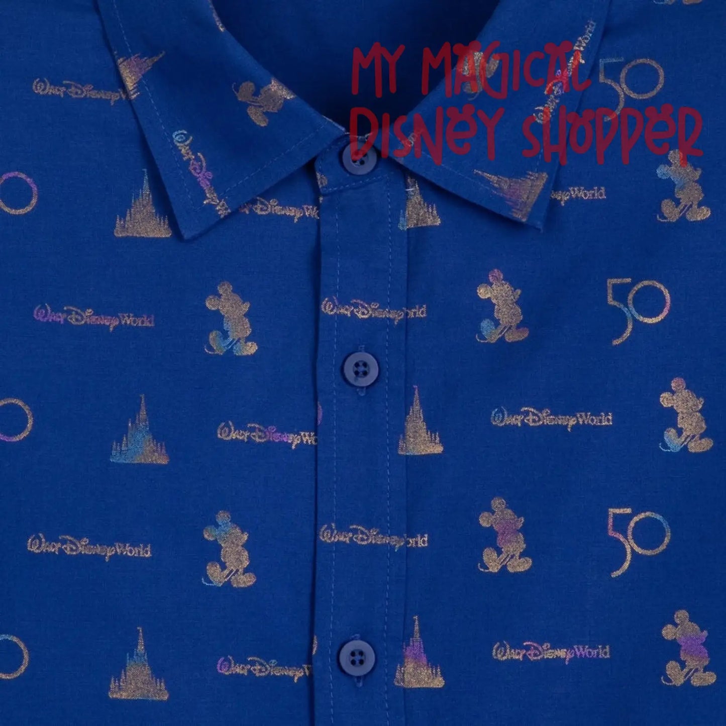 Walt Disney World 50th Anniversary Woven Shirt for Men