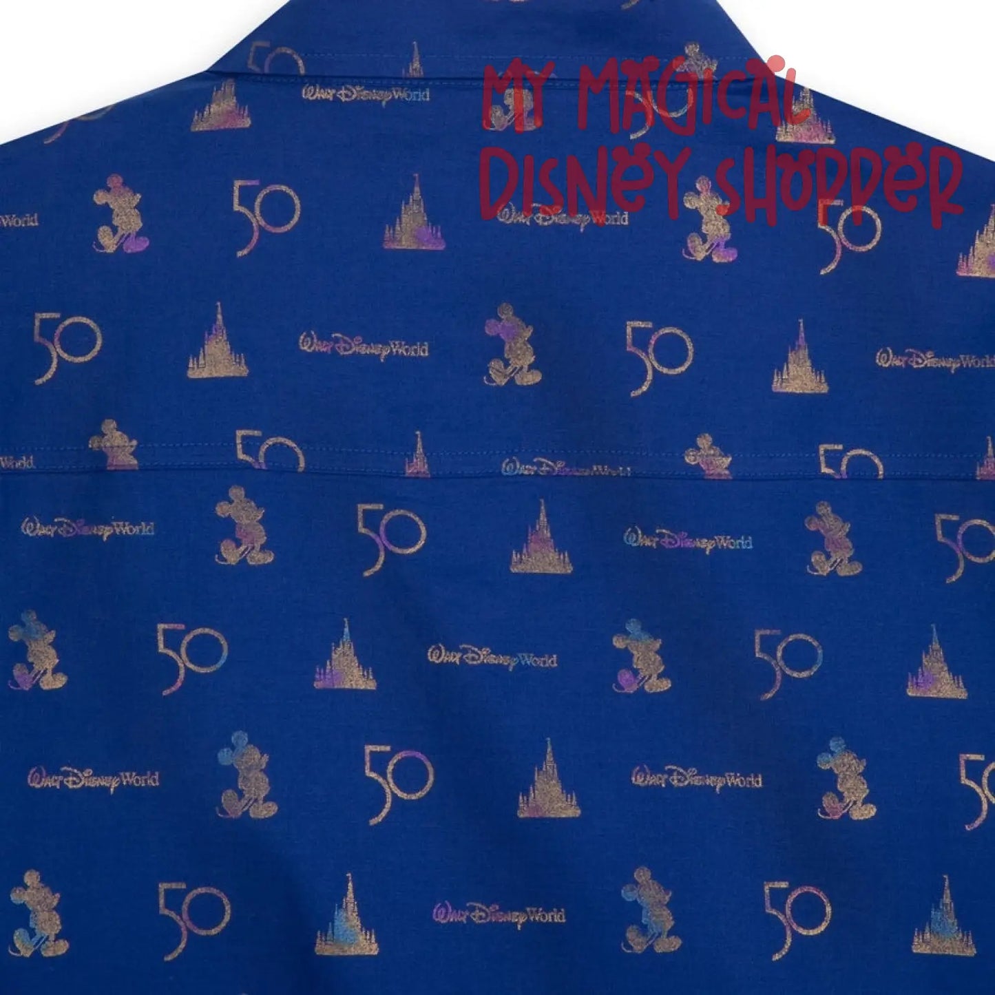 Walt Disney World 50th Anniversary Woven Shirt for Men