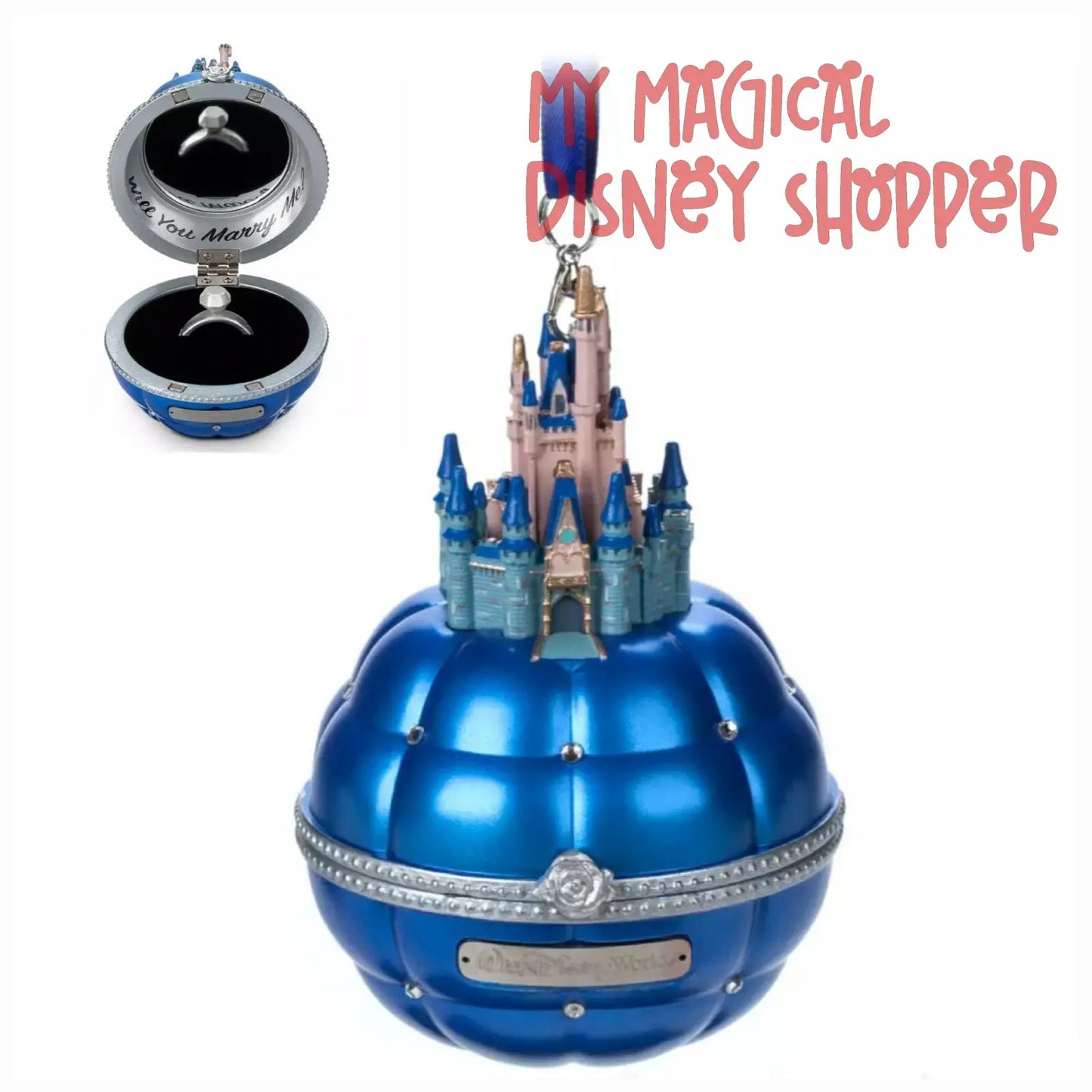 Walt Disney World Castle Engagement Ring Holder Ornament