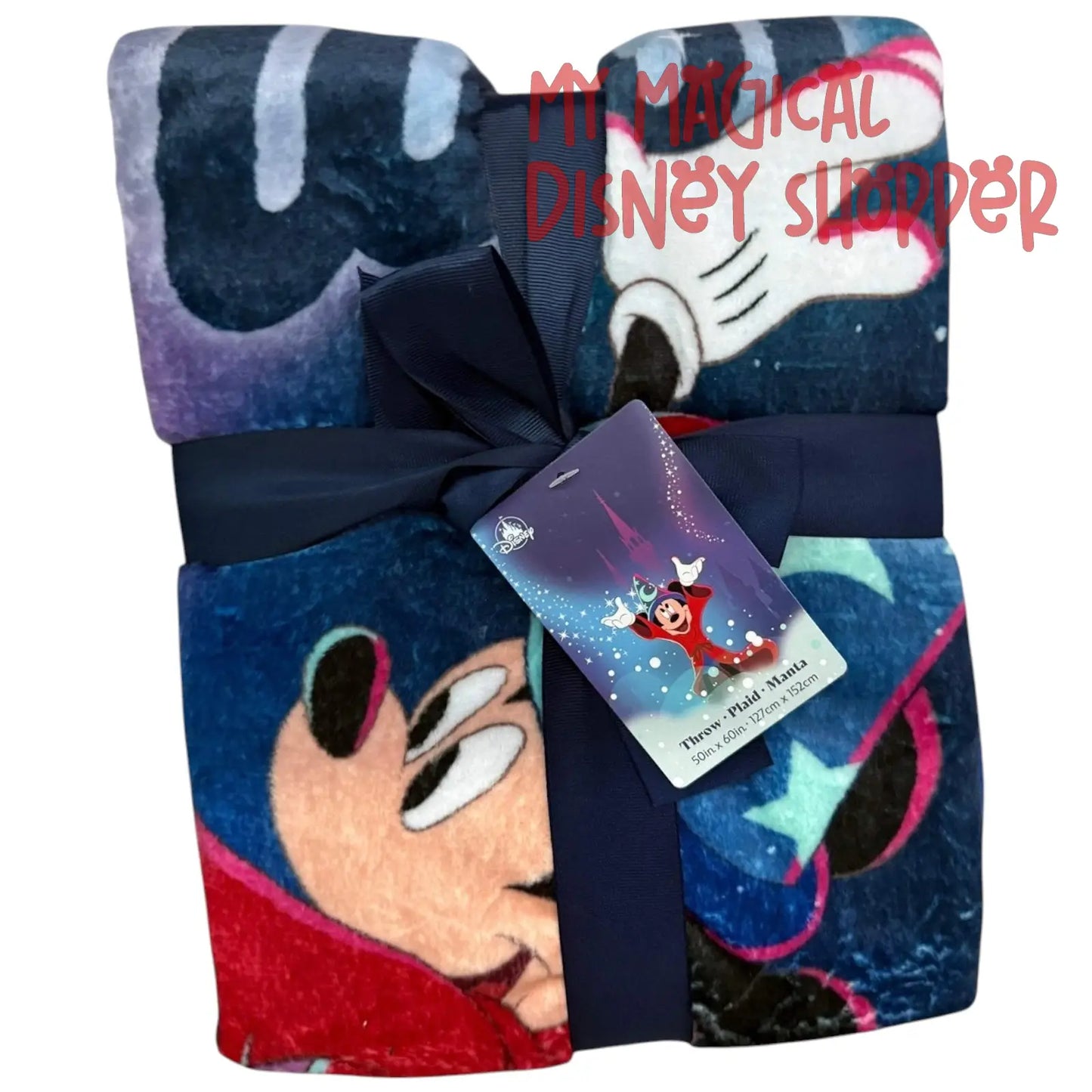 Walt Disney World Sorcerer Mickey & Friends Blanket Throw - Fantasia