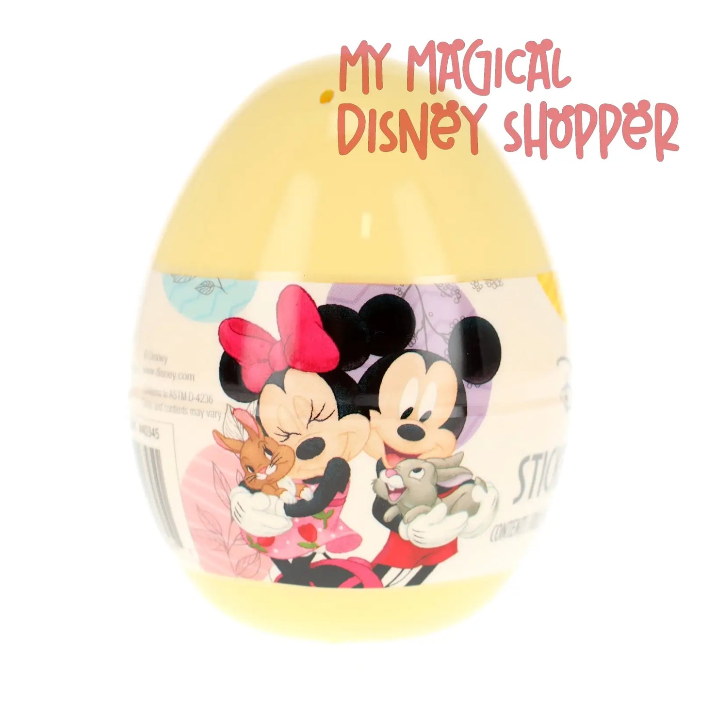Way To Celebrate Mickey and Minnie Mouse Sticker N Color Activity Egg