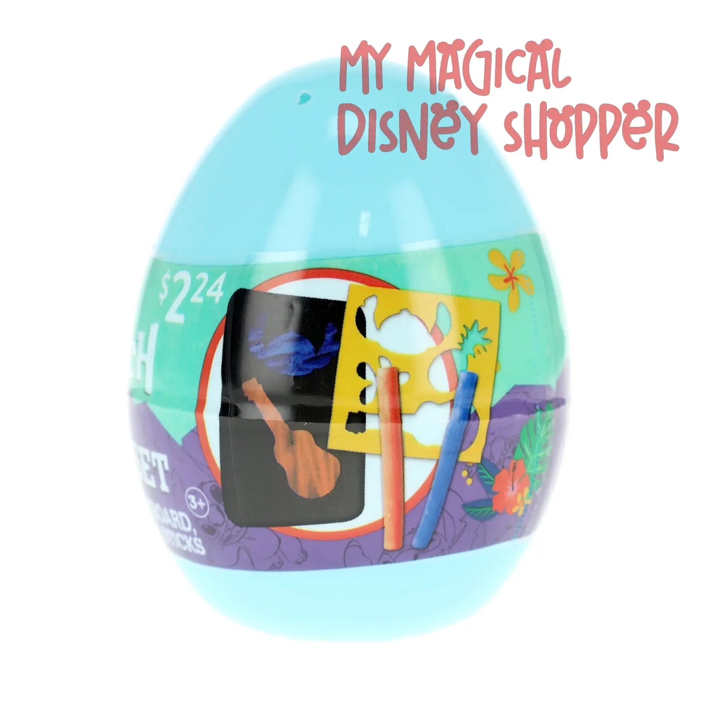 Way to Celebrate Stitch Chalk Set Activity Plastic Egg