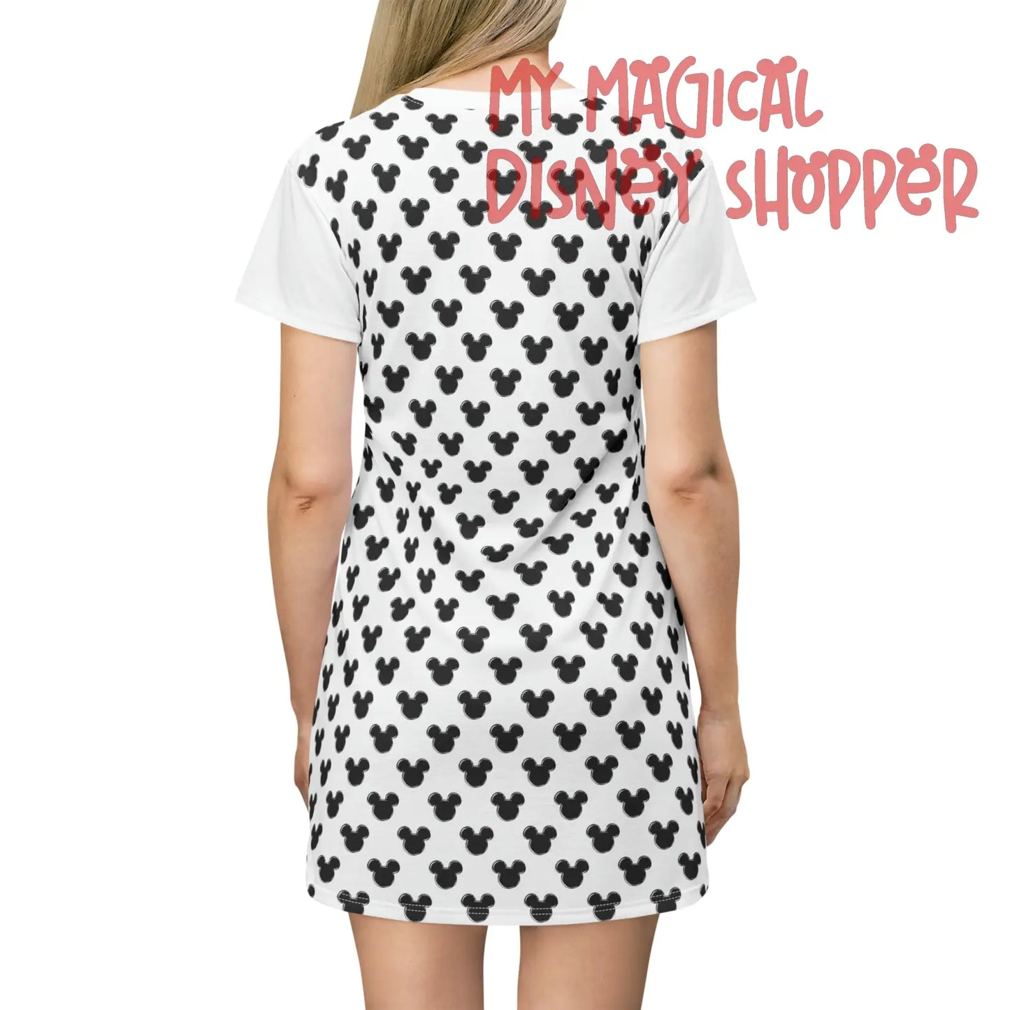 White All About that Mouse T-Shirt Dress