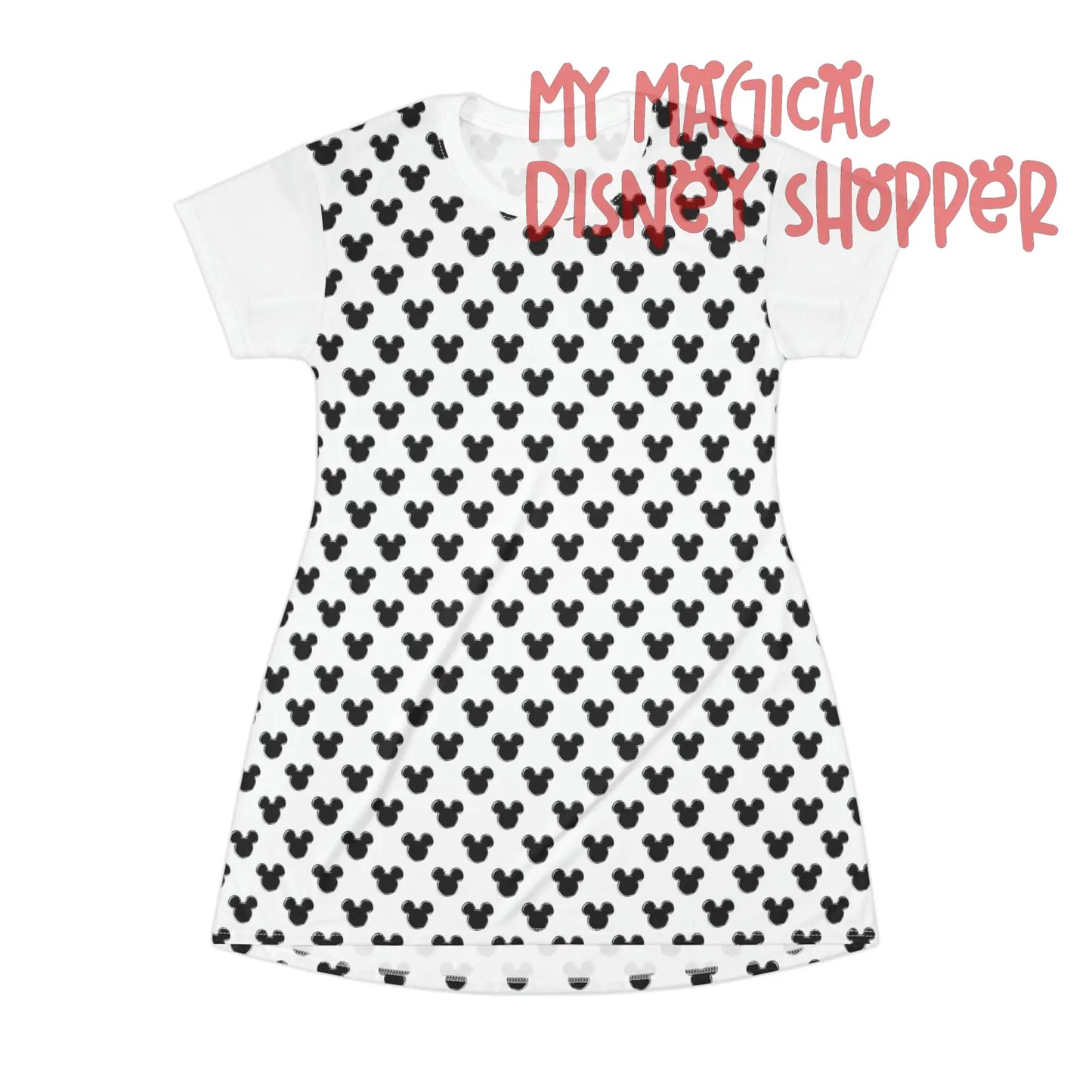 White All About that Mouse T-Shirt Dress