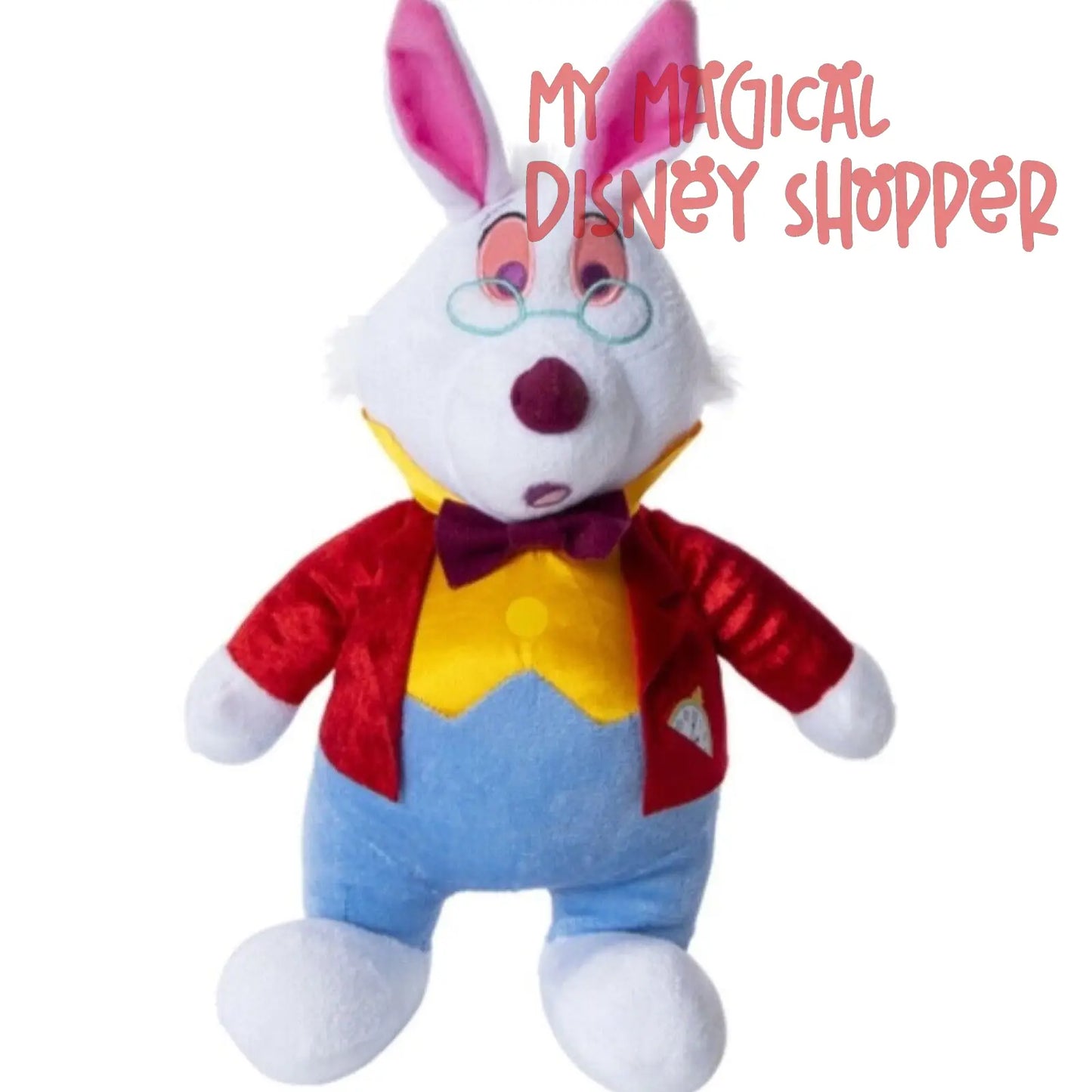 White Rabbit 10" Plush - Alice in Wonderland