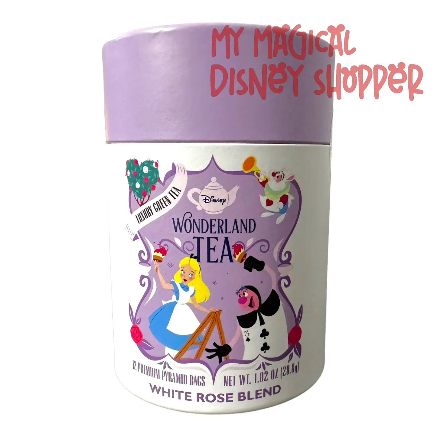 White Rose Blend Disney Wonderland Tea Pyramid Bags - 12 Count