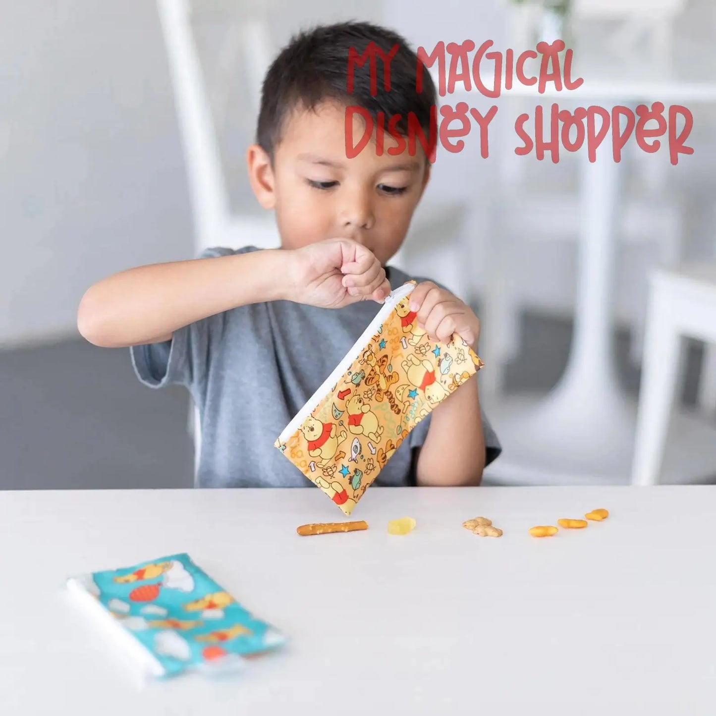 Winnie the Pooh Reusable Snack Bag, Small 2-Pack