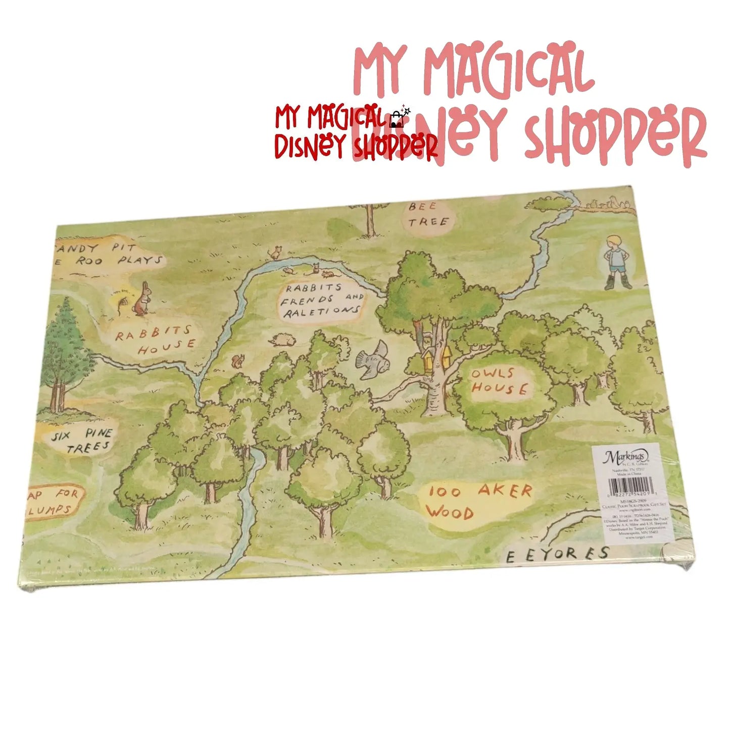 Winnie the Pooh Vintage Scrapbook and Photo Album Gift Se