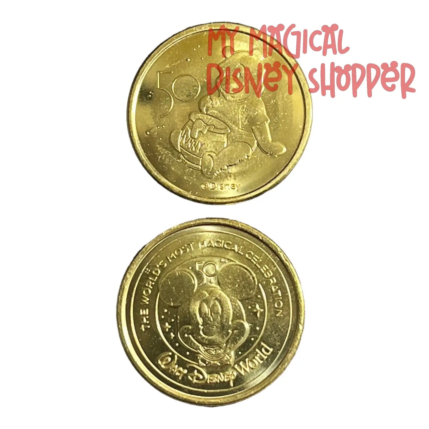 Winnie the Pooh Walt Disney World 50th Gold Medallion