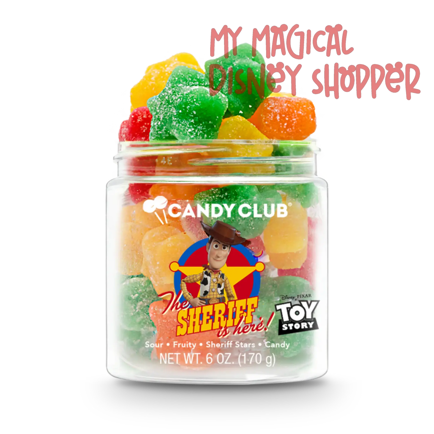 Woody Sour Fruity Sheriff Stars Candy - Toy Story
