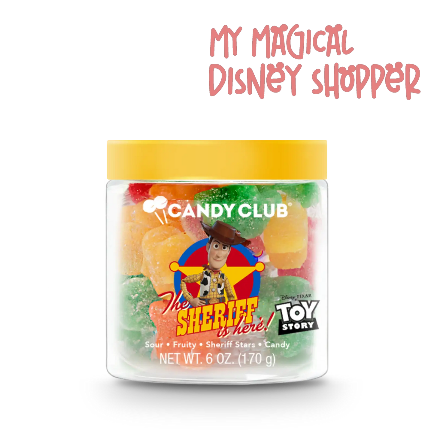 Woody Sour Fruity Sheriff Stars Candy - Toy Story