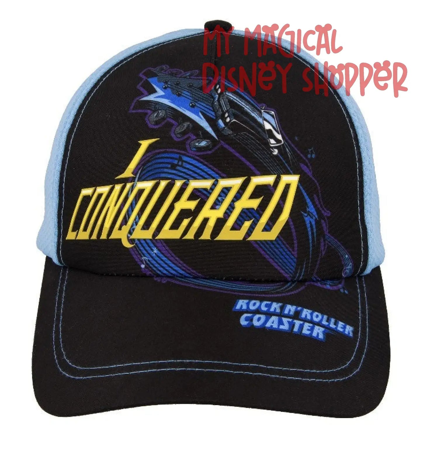 Youth I Conquered Rock N' Roller Coaster Disney Hat - Baseball Cap