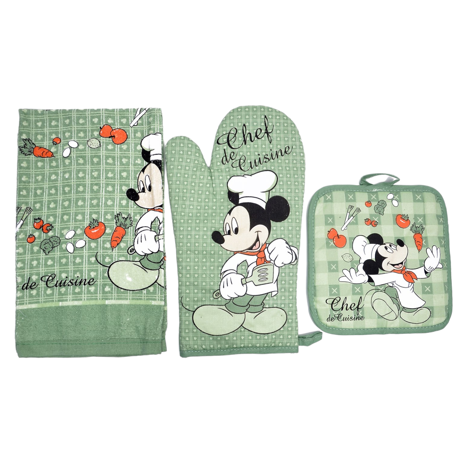  Disney Mickey Chef de Cuisine Kitchen Towel Set : Home & Kitchen