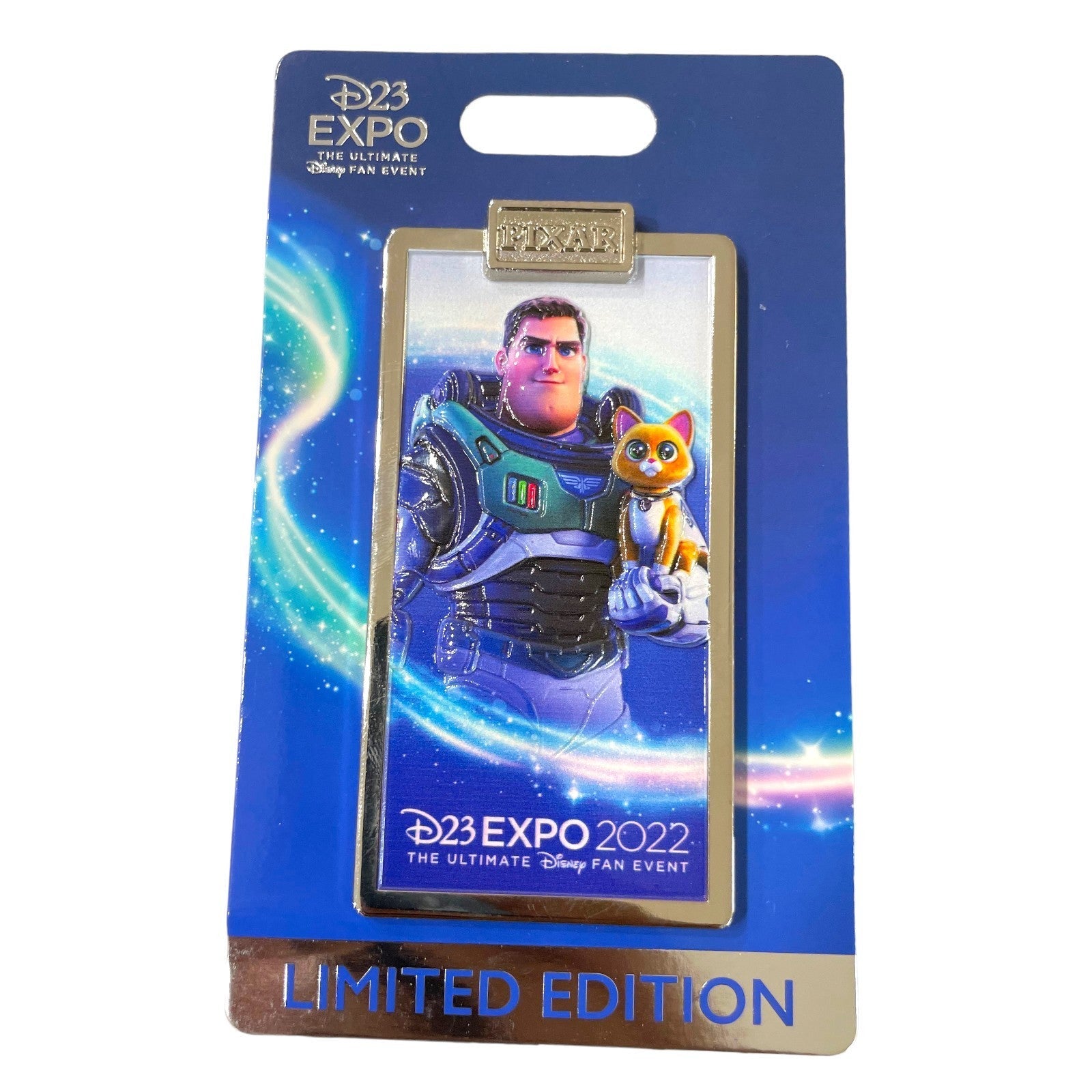 D23 Expo 2022 Exclusive Buzz Lightyear and Sox Pixar top Disney Pin