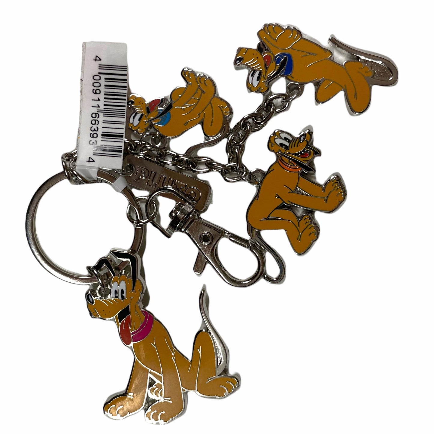 Pluto Character Charms Disney Keychain