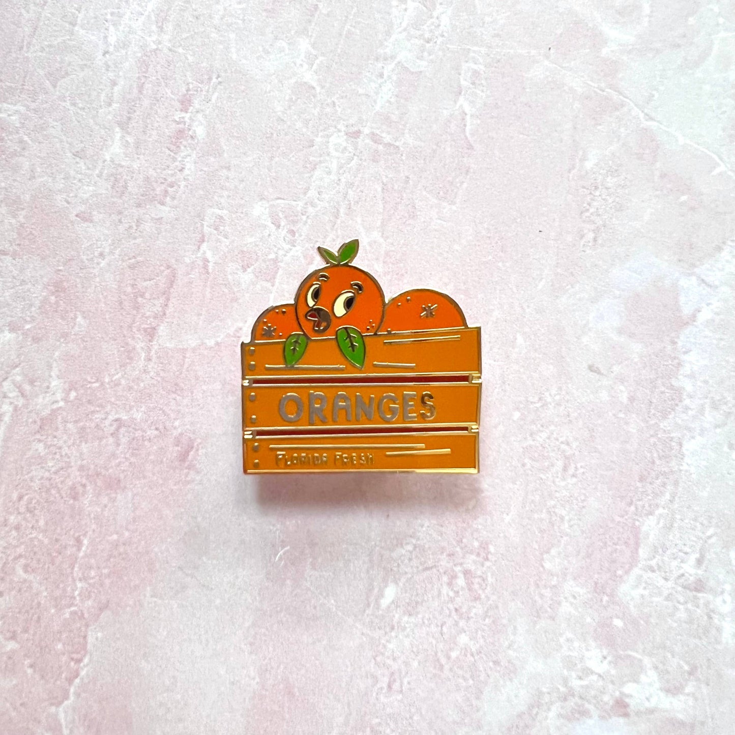 Orange Bird Fantasy Pin